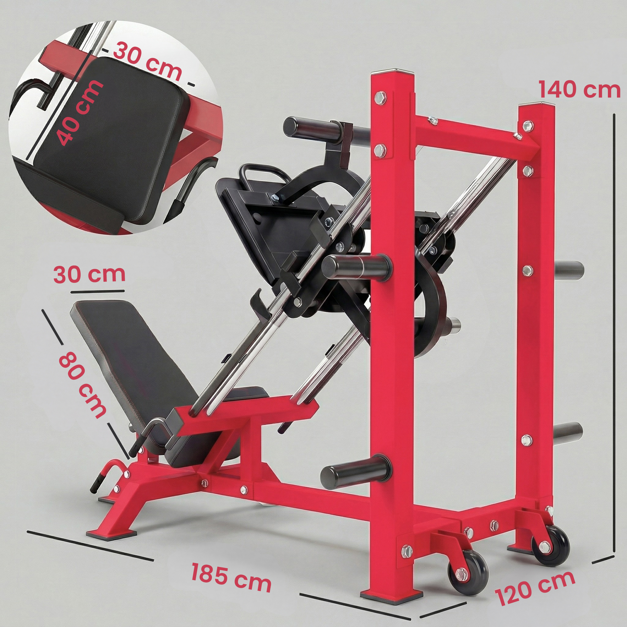 Beinpresse Heimtraining Beintraining Krafttraining Unterkörper Quadrizeps Gesäßmuskeln Oberschenkel Fitnessgerät