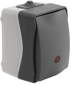 NUQUI Feuchtraum Kontrollschalter, IP54, Aufputz, 250V~/ 10A NUQUI Feuchtraum Kontrollschalter, IP54, Aufputz, 250V~/ 10A