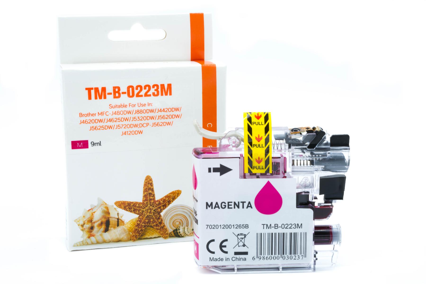 LC223M alternativ Seestern Tinte Magenta für Brother / LC223M / 9ml LC223M alternativ Seestern Tinte Magenta für Brother / LC223M / 9ml