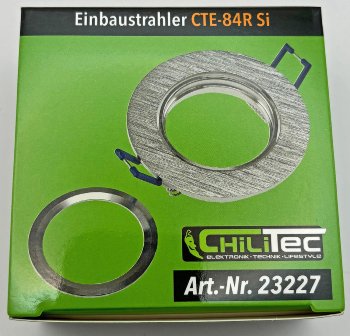 Einbaustrahler "CTE-84R"  Rund Ø84mm, Einbau Ø68mm, schwenkbar, Clip Ring