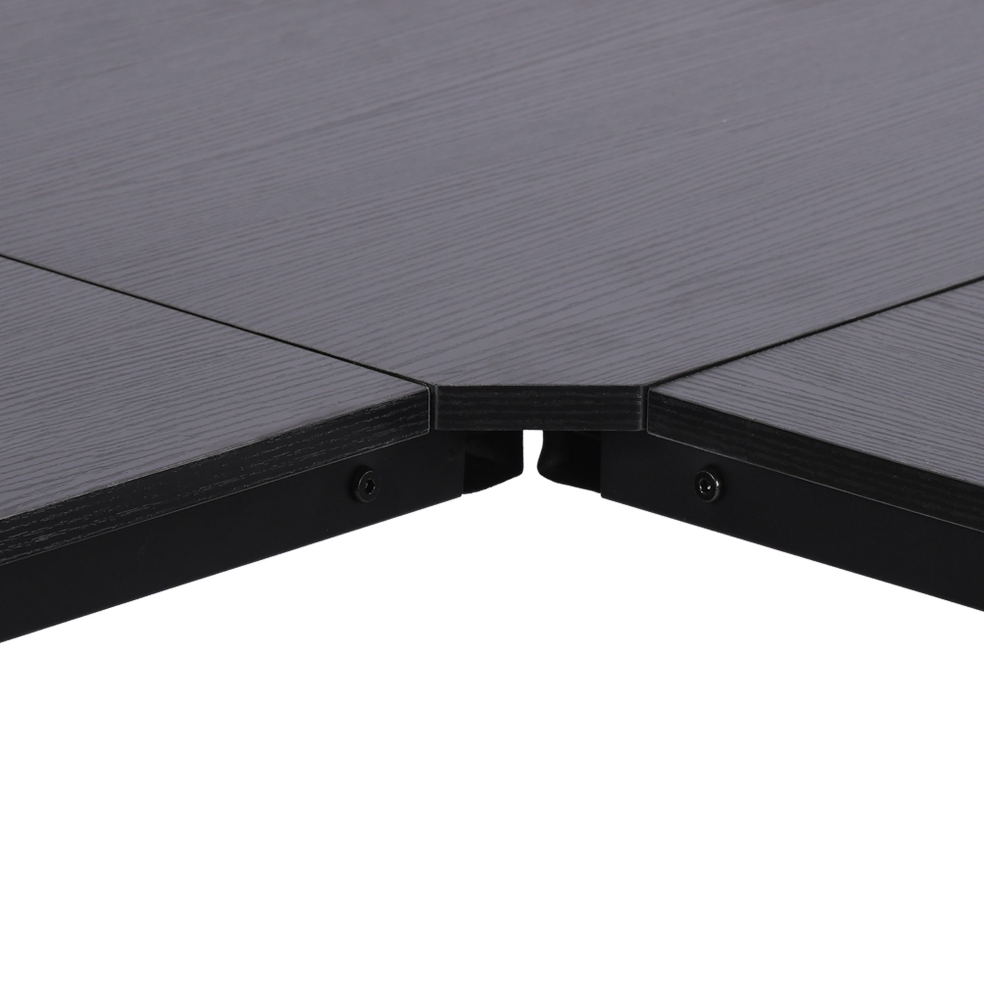 Computertisch Schreibtisch L-Form Eckschreibtisch Winkelschreibtisch MDF Schwarz 150 x 150 x 76 cm