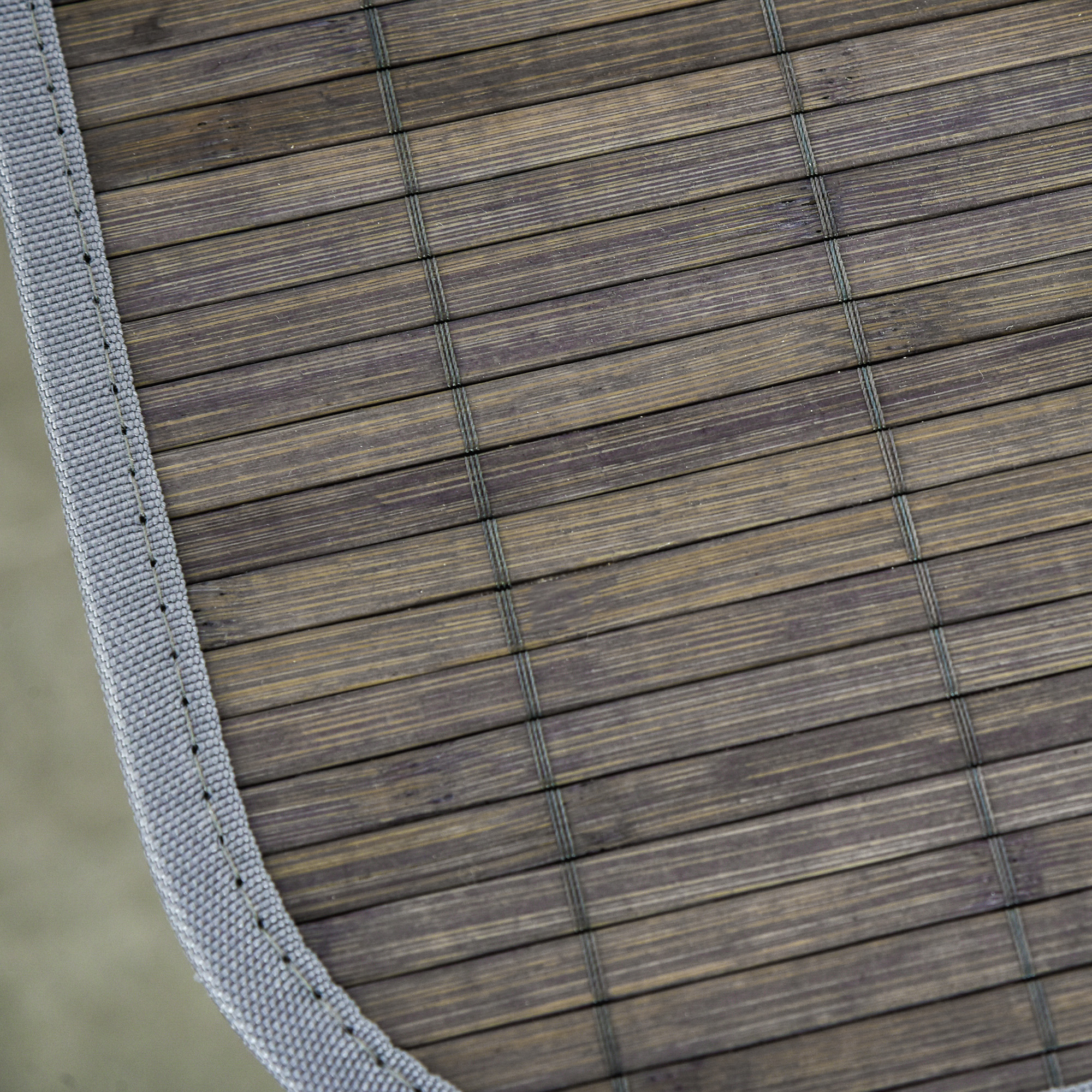 Wäschekorb mit Griffen und waschbarem Wäschesack, Rattan, Polyester, Baumwolle, Metall, 43L x 32B x 61H cm, Grau