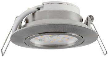 LED-Einbauleuchte "Flat-32dim" warmweiß / 80x32mm, 5W, 590lm, Edelstahl gebürstet