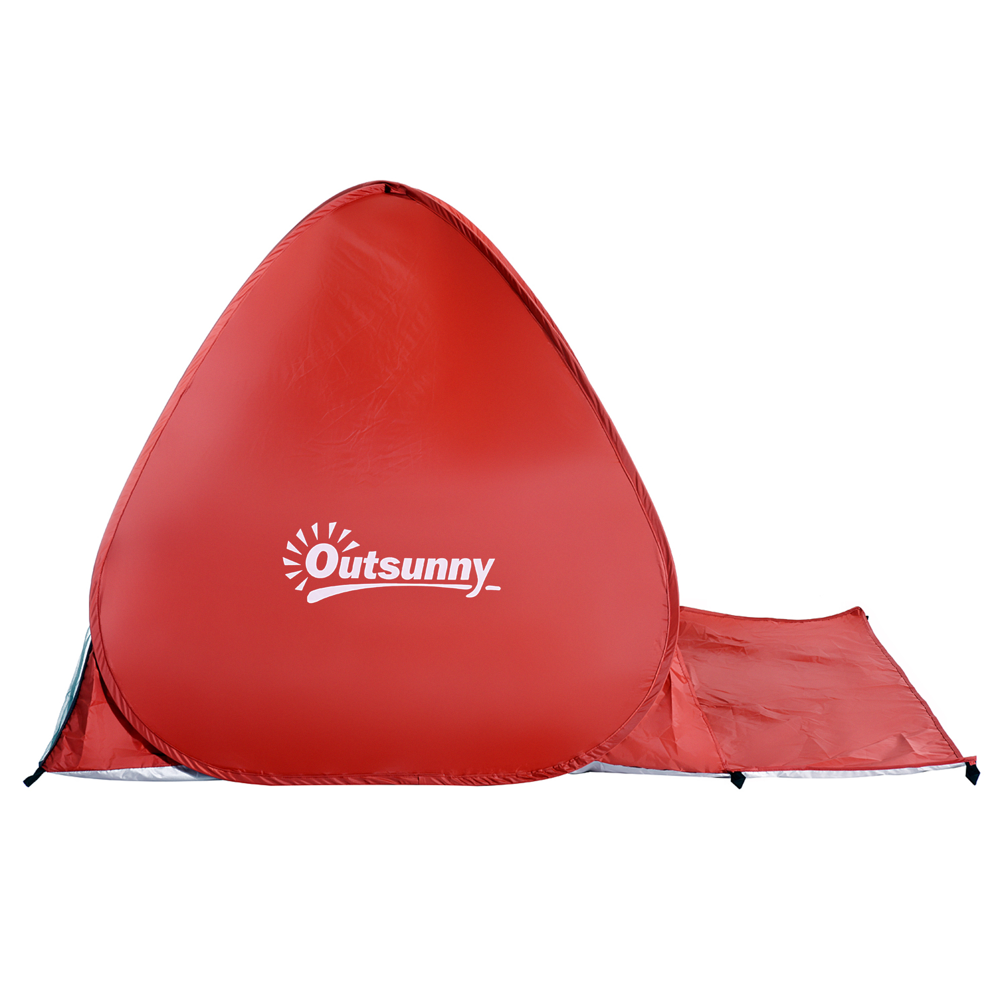 Pop-up-Zelt, Strandzelt, Campingzelt, Polyester, 200 x 150 x 119 cm, Rot