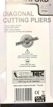 Elektroniker-Seitenschneider "Technik", mit Feder, isoliert , 127mm