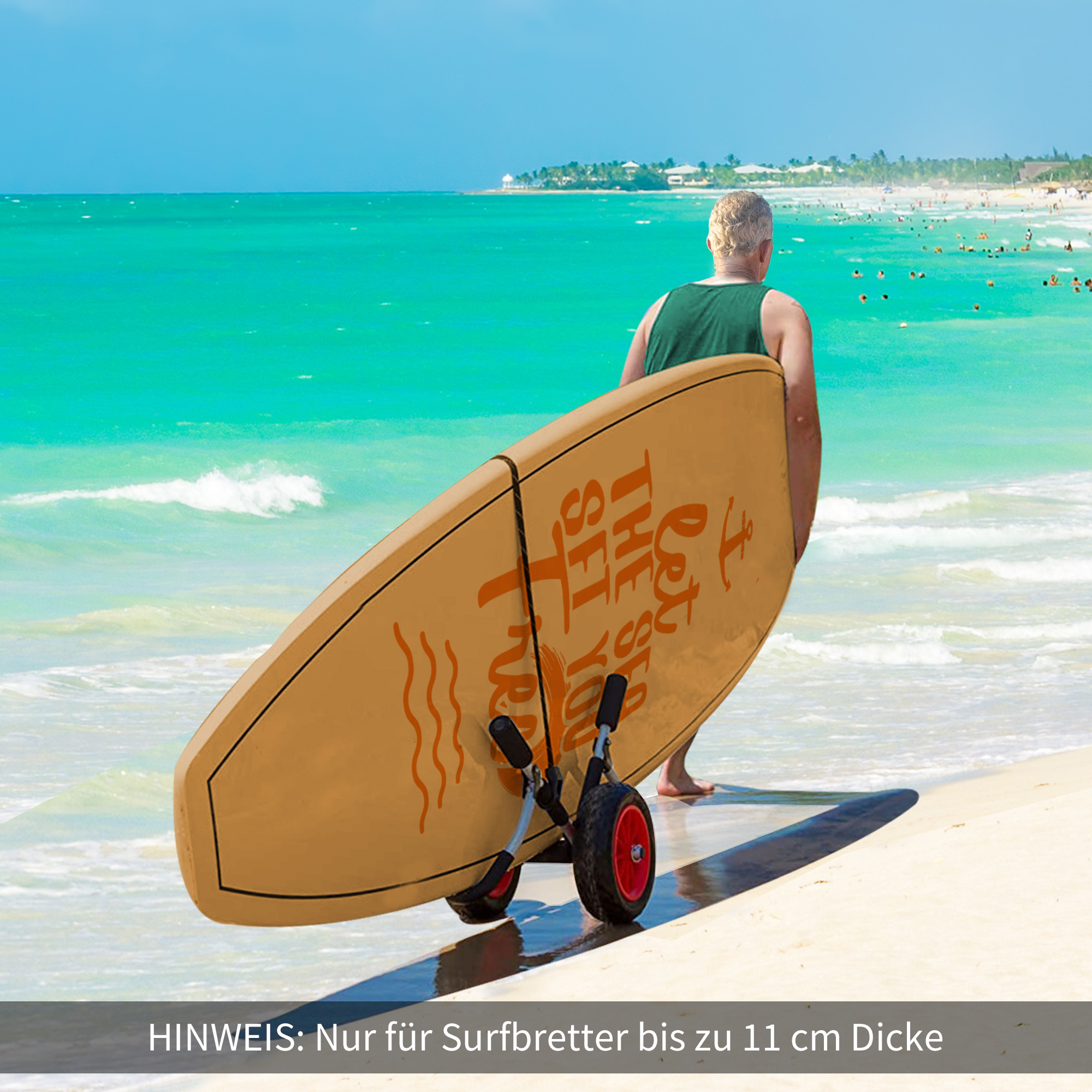 Surfwagen klappbar bis 45 kg AluTransportwagen Kajakwagen klappbar gepolstert Kunstleder-Reifen Bootswagen Surfwagen Bootstrailer Trolley für Surfbrett Board Schlauchboot