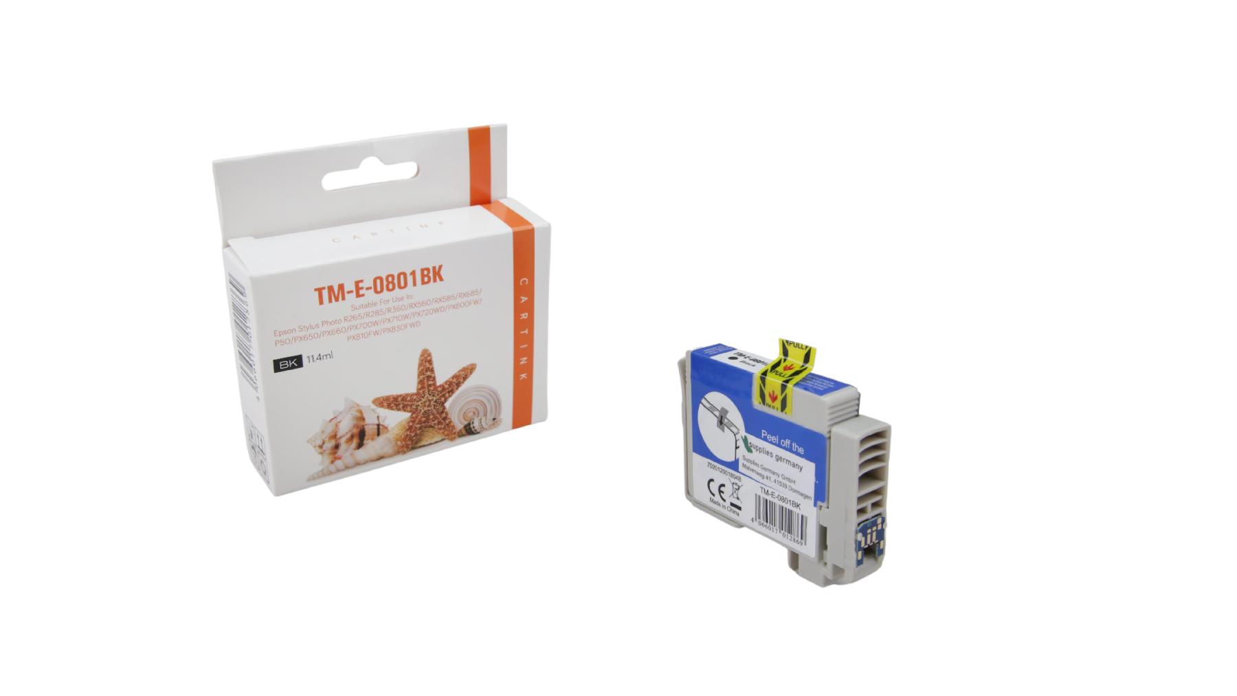 T0801 alternativ Seestern Tinte black / C13T08014010 / 11,4ml