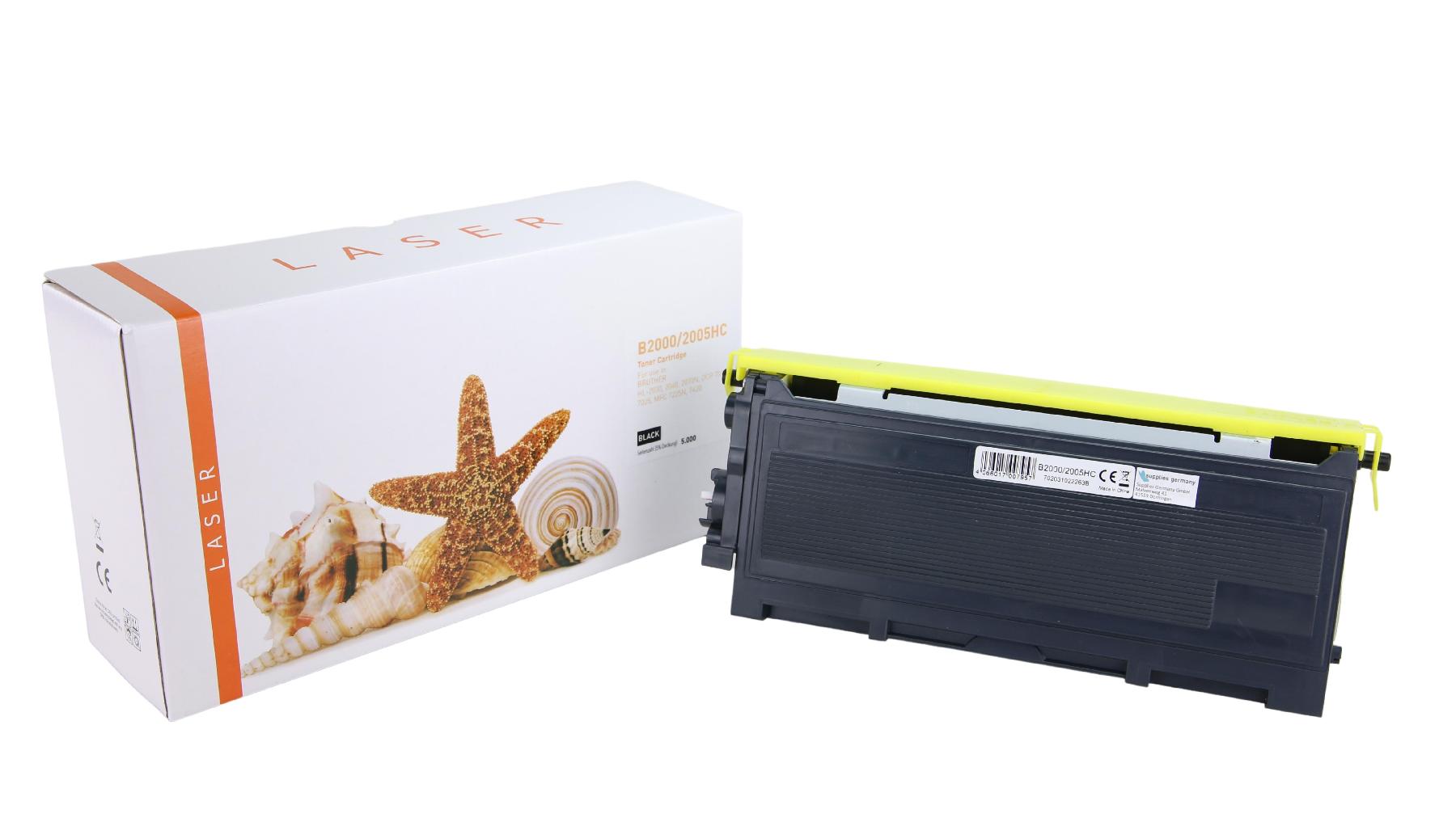 TN2000/2005HC alternativ Toner black für / TN2000HC / 5.000 Seiten