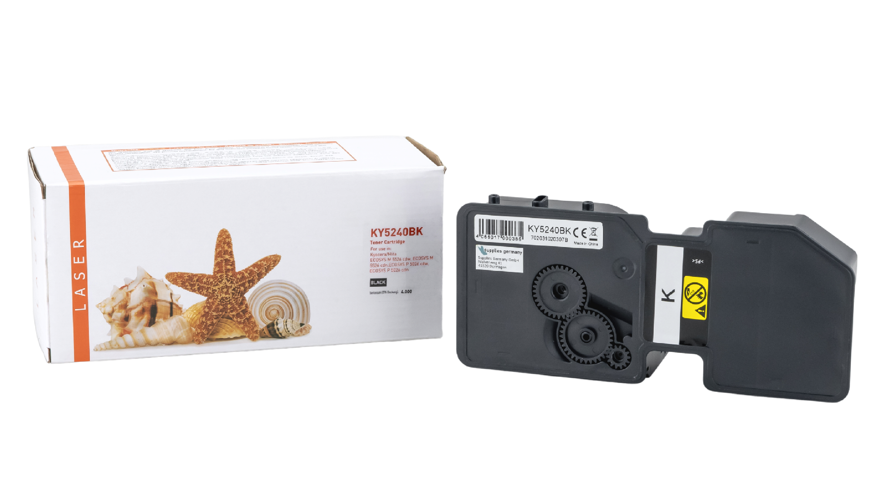 TK5240schwarz alternativ Toner schwarz für Kyocera / TK5240schwarz / 4.000 Seiten