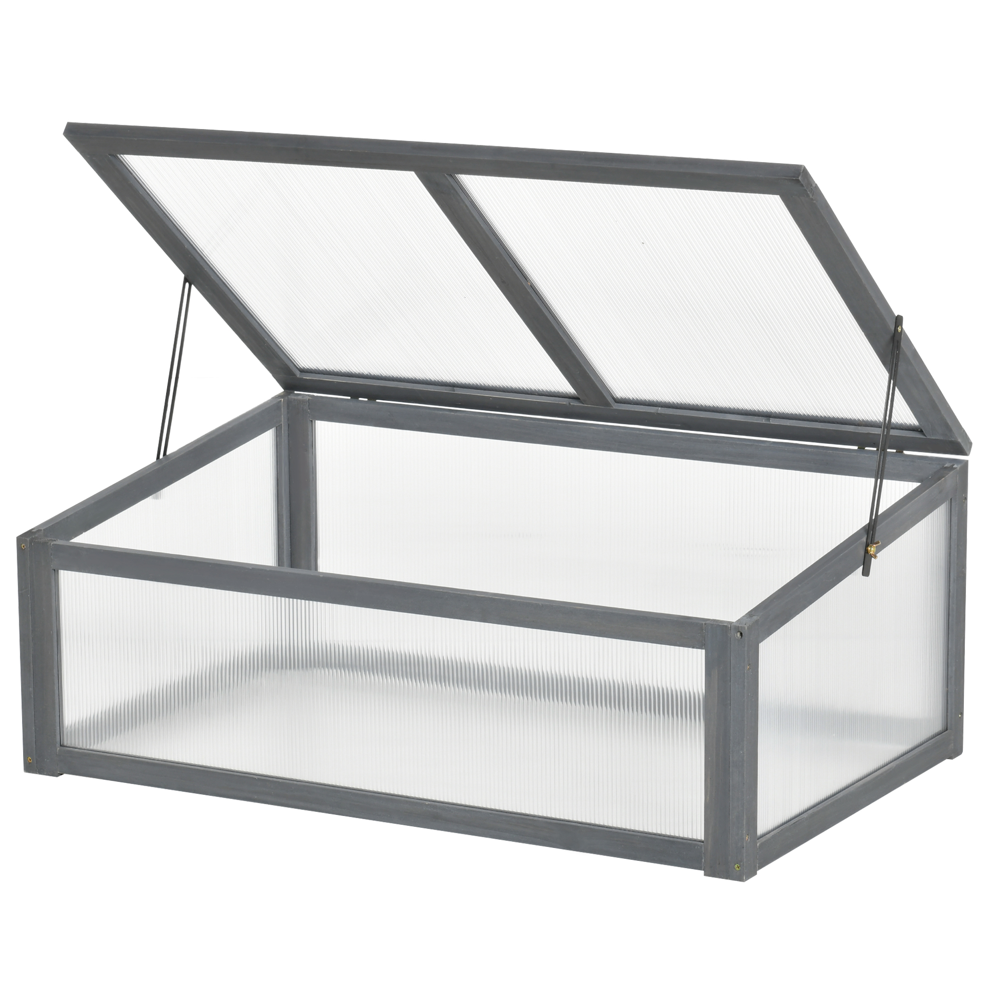 Mini-Gewächshaus, Kleines Gewächshaus für den Garten, mit PC-Platten, Gute Lichtdurchlässigkeit, 100L x 65B x 40H cm
