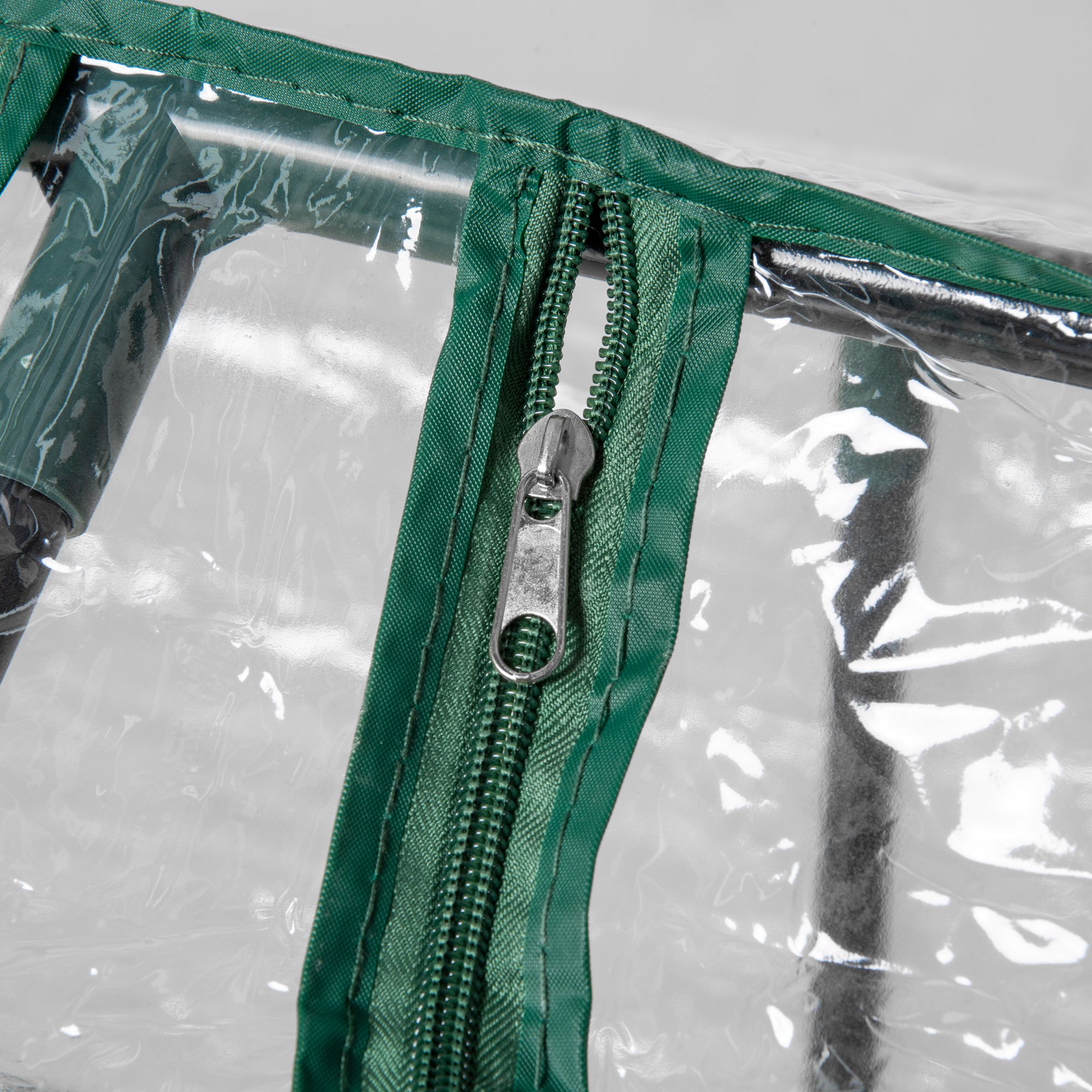 Gewächshaus mit Fernster, PE-Gitterfolie, Foliengewächshaus aus Stahl, Treibhaus für Balkon, Garten, Tomatenhaus 120x60x60cm, Tomatengewächshaus für Gemüse, Blumen, Pflanzen, Transparent