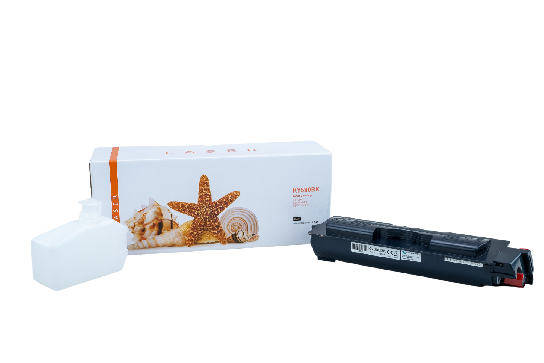 TK580K alternativ Toner schwarz für Kyocera / TK580K / 4.000 Seiten