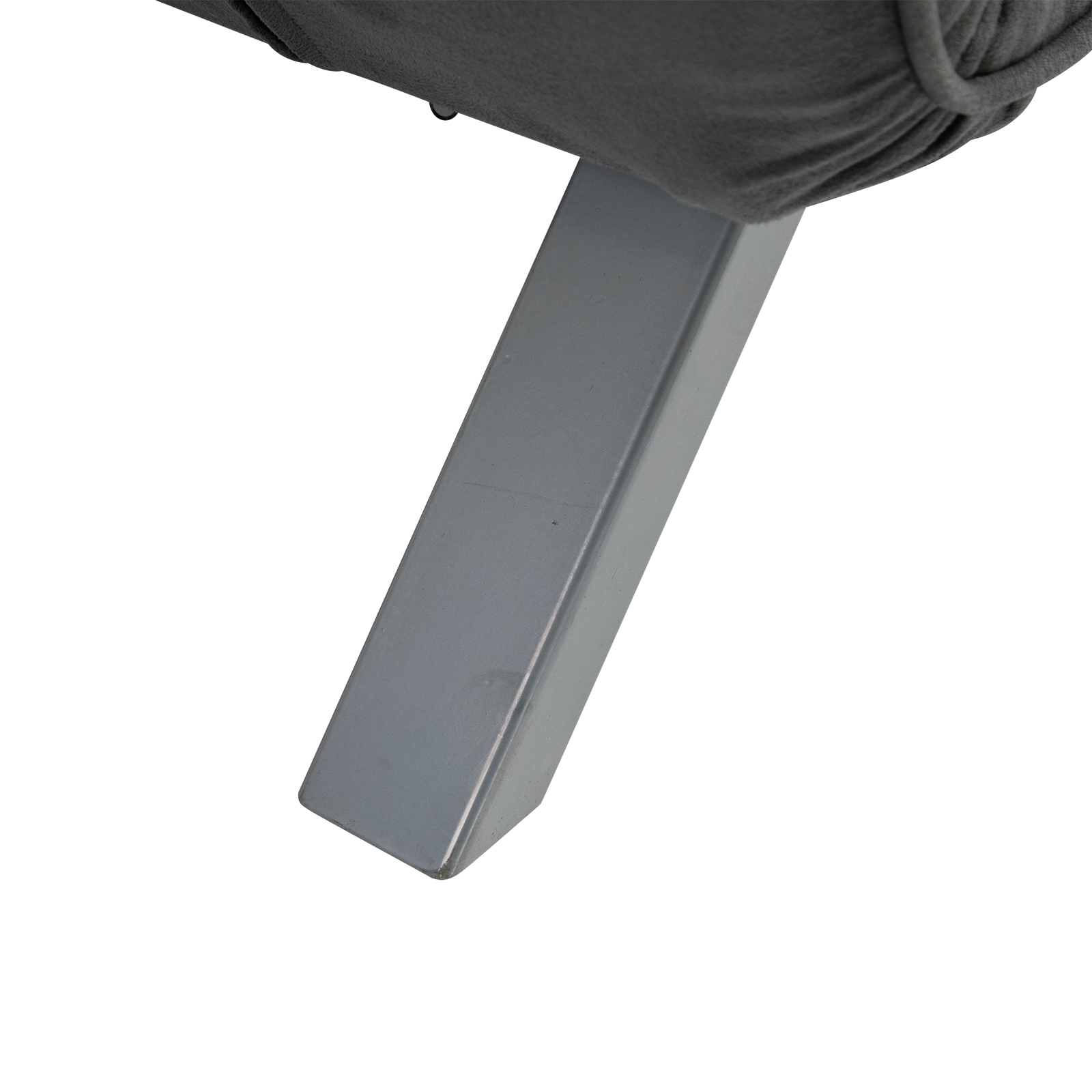 Schlafsofa Schlafcouch mit Verstellbarer Rückenlehne, Wurfkissen, Sofa mit Schlaffunktion, Samtoptik, Armlehne, Gästebett, Klappsessel für Wohnzimmer, Schlafzimmer, Grau