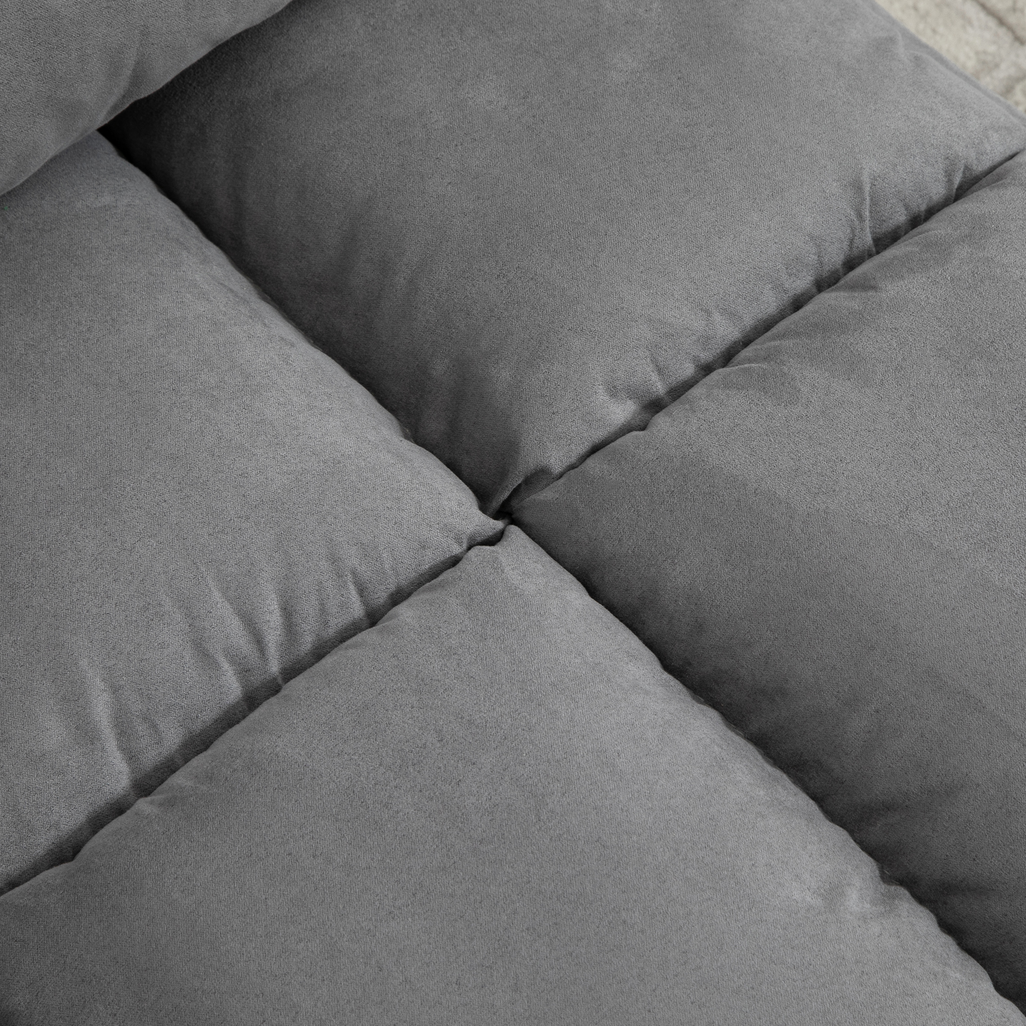 Bodenstuhl Bodensessel mit Liegefunktion Verstellbarer Rückenlehne Sitzkissen Relaxsessel zum Fernsehen, Lesen Meditationsstuhl Lazy Sofa Lesesessel für Meditation Yoga Büro Grau