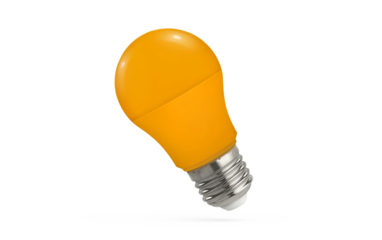 LED-Glühlampe, E27, 230V, 4,9W, 270°, orange