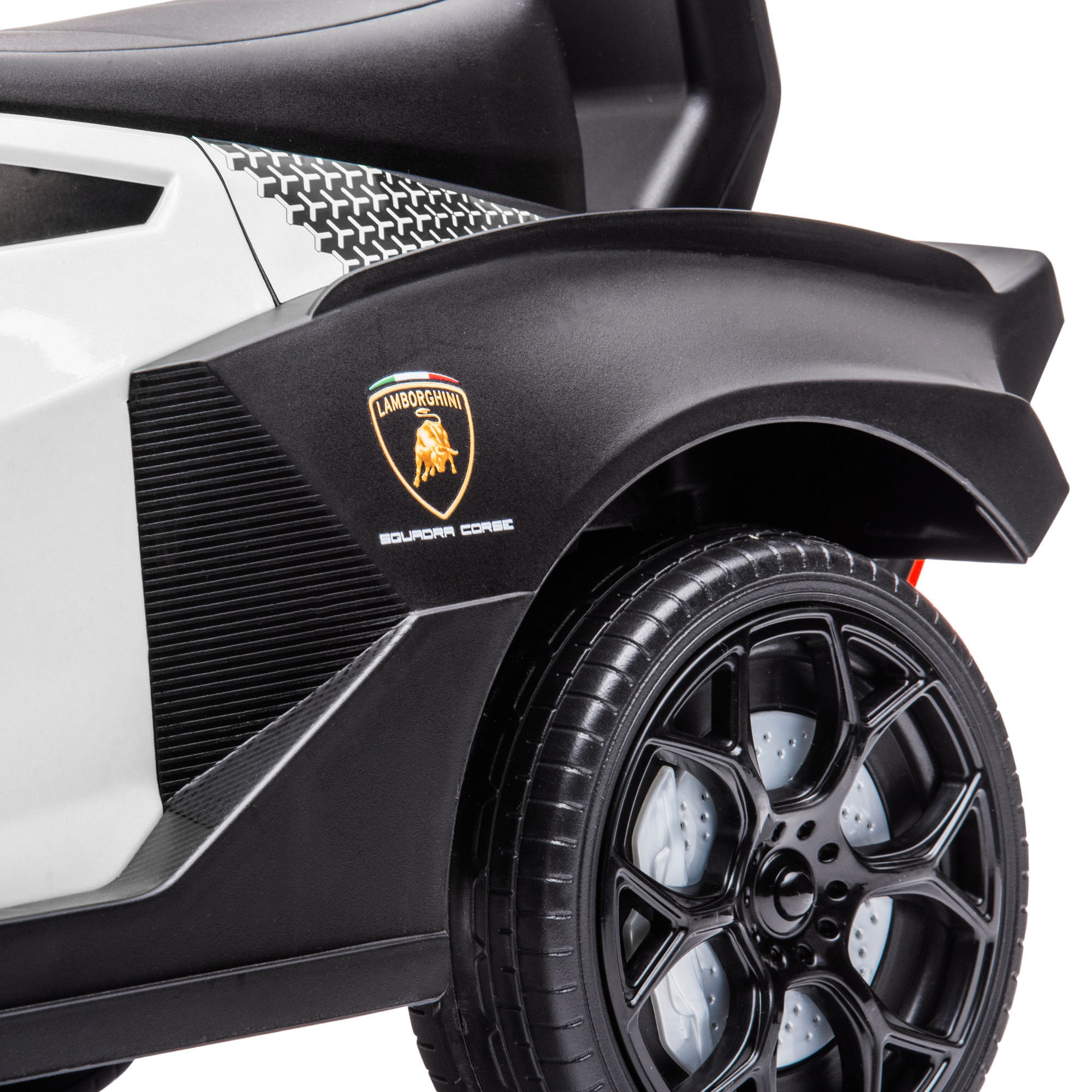 Rutscher Lamborghini-lizenziert, Rutscherauto mit Soundeffekten, Kippschutz, 67 cm x 28 x 38 cm