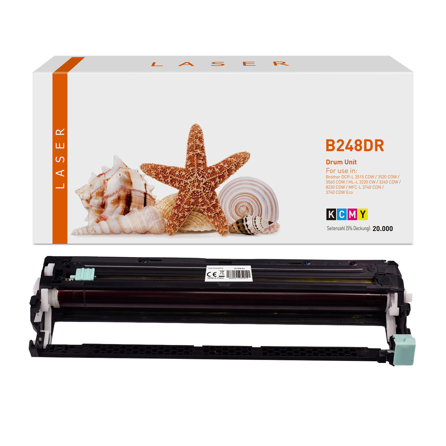 DR248CL alternativ Trommel BK,C,M,Y / DR248CL / 20.000 Seiten