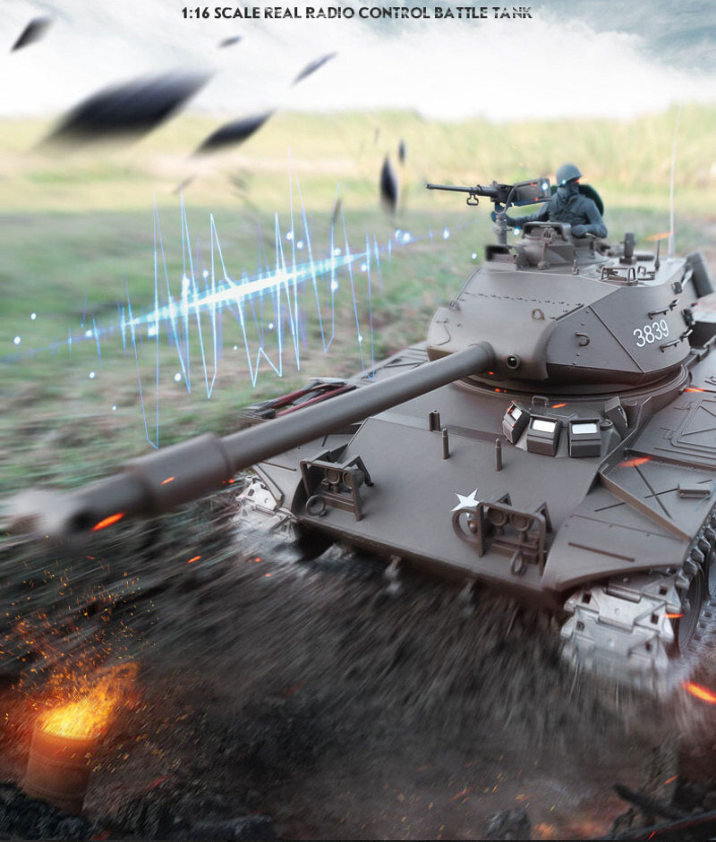 RC Panzer "M41 A3 Walker Bulldog" - Metallgetriebe & Metallketten PRO