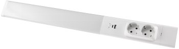 LED Unterbauleuchte "Arusha", weiß / USB A+C PD, 60cm, Licht warmweiß