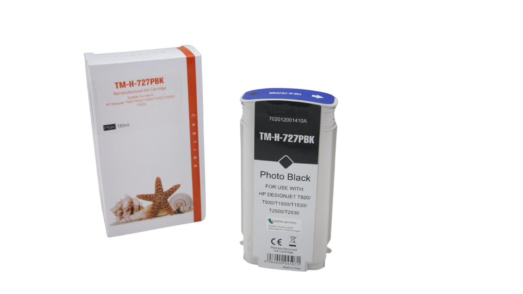 727Pschwarz Refill Tinte Photo schwarz für HP / B3P23A / 130ml 727Pschwarz Refill Tinte Photo schwarz für HP / B3P23A / 130ml