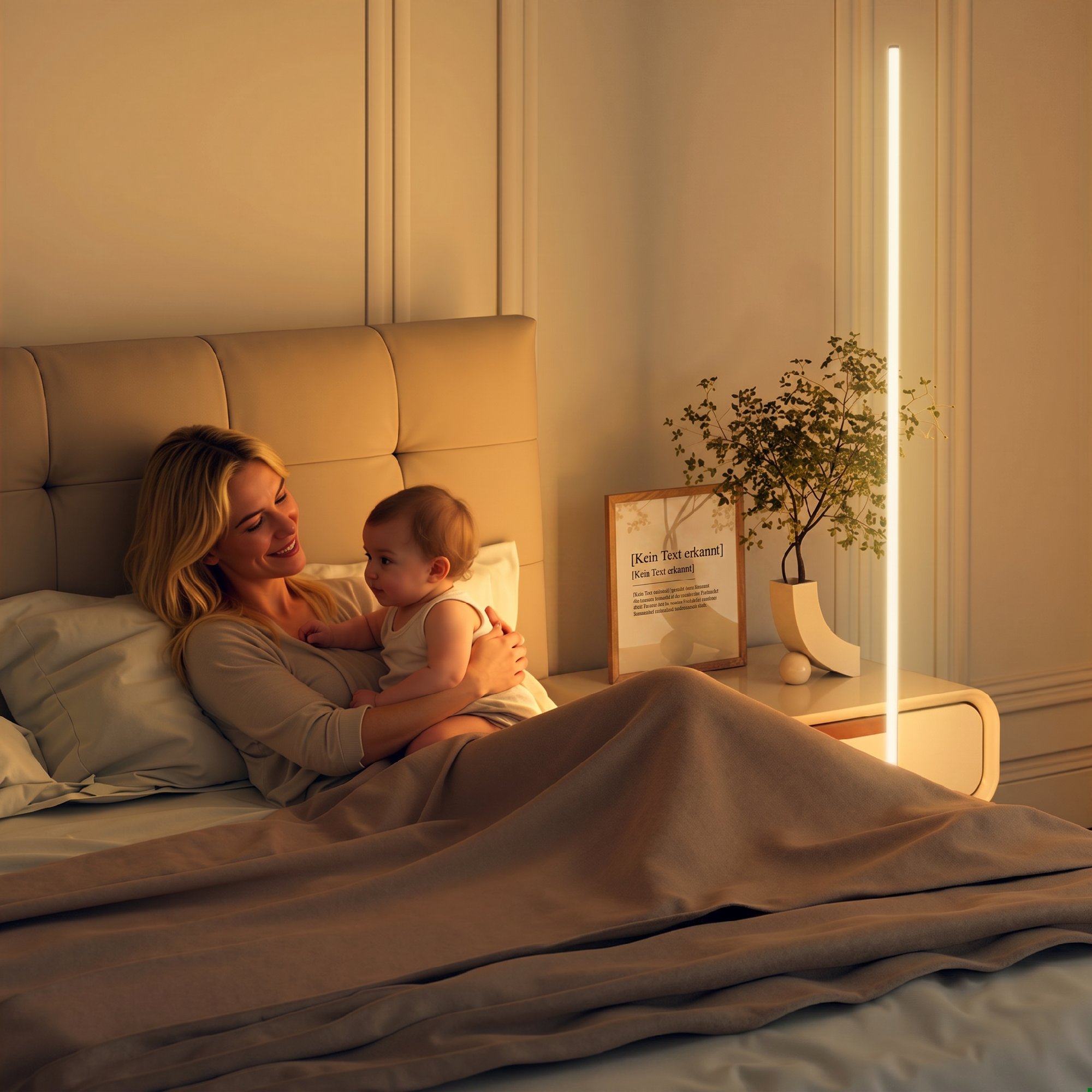 LED Stehlampe Wohnzimmer mit einstellbarer Farbtemperatur für Schlafzimmer, Büro, 20 x 20 x 150 cm