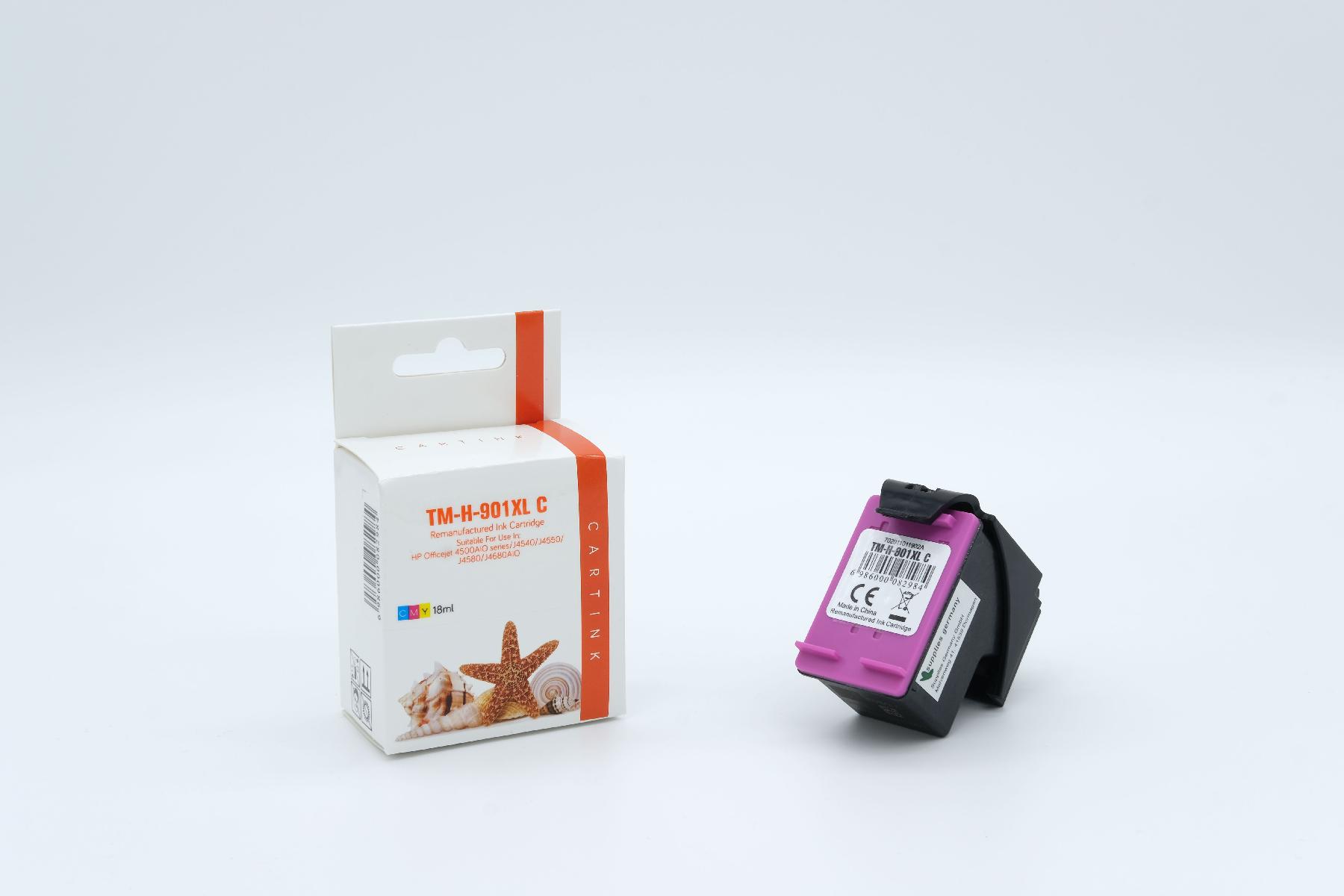 901CXL Refill Tinte Color für HP / CC656AE / 18ml 901CXL Refill Tinte Color für HP / CC656AE / 18ml