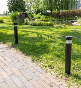 LED Solar Wegeleuchte "SWL-AS50" / IP44, warmweiß 3000K, PIR Sensor, 50cm