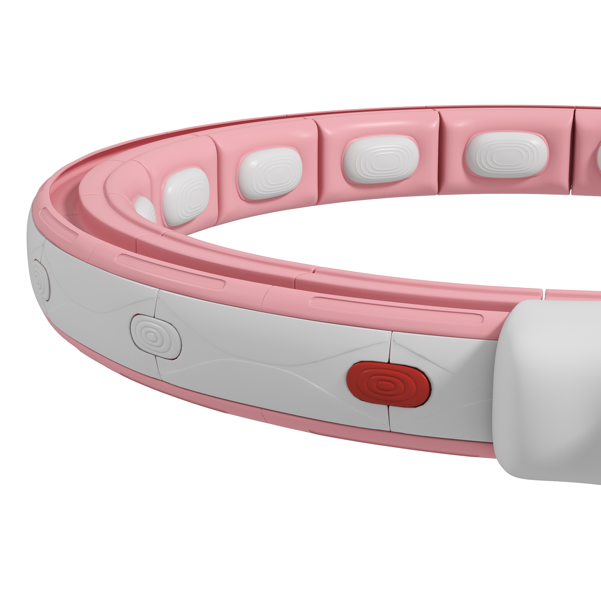 Smart Hula Hoop Reifen Erwachsene mit Gewicht Kugel Zähler 16 Knoten (76-113cm) Rosa