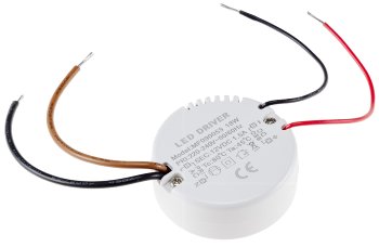 LED-Trafo "CT-18E", 0,5-18W, rund / 55mm Ø, 230V auf 12V= Konstantspannung