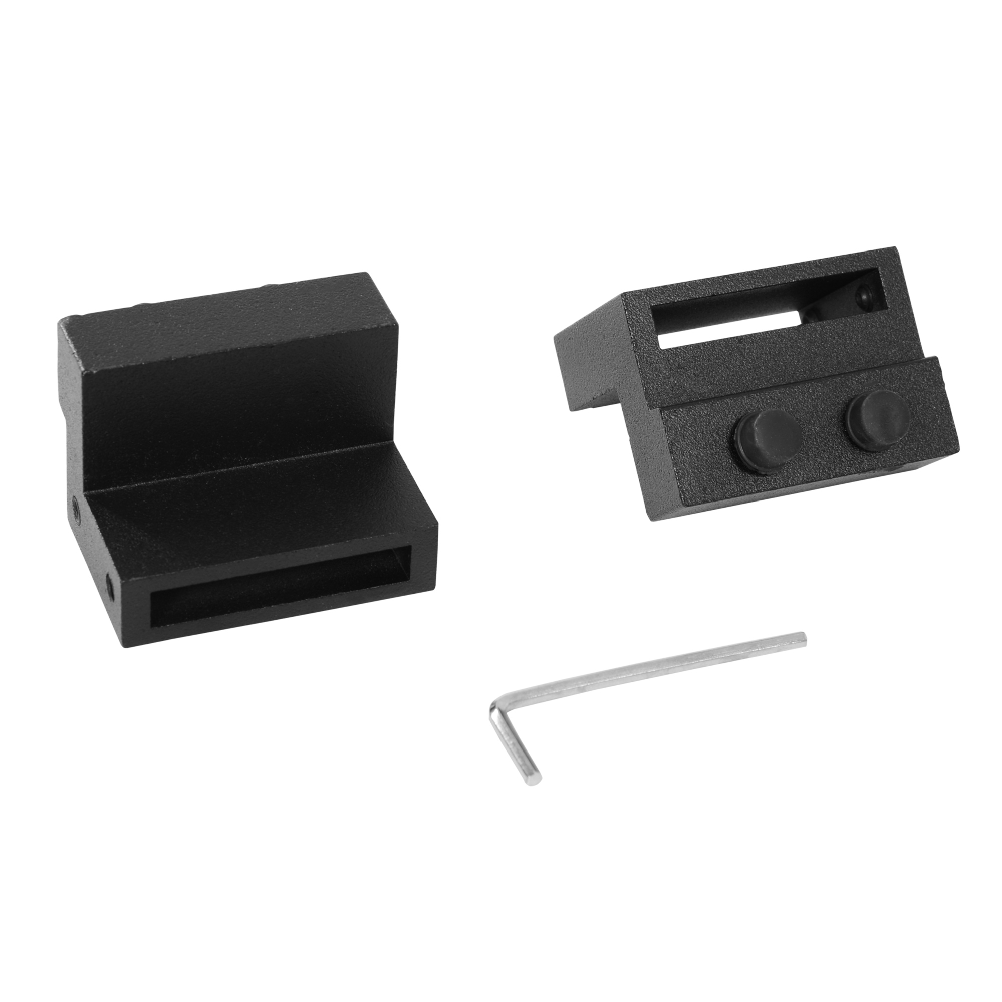 Gleitschienen-Bausatz für Schiebetüren, max. 100 kg Belastbarkeit, Metall, Schwarz, 2 m, Schwarz