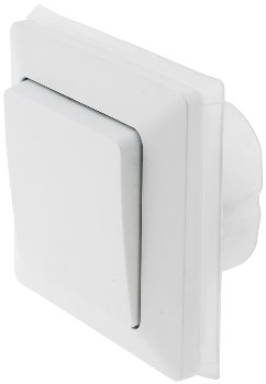MILOS Wechsel-Schalter IP44, 250V~/ 10A, inkl. Rahmen, UP, weiß matt