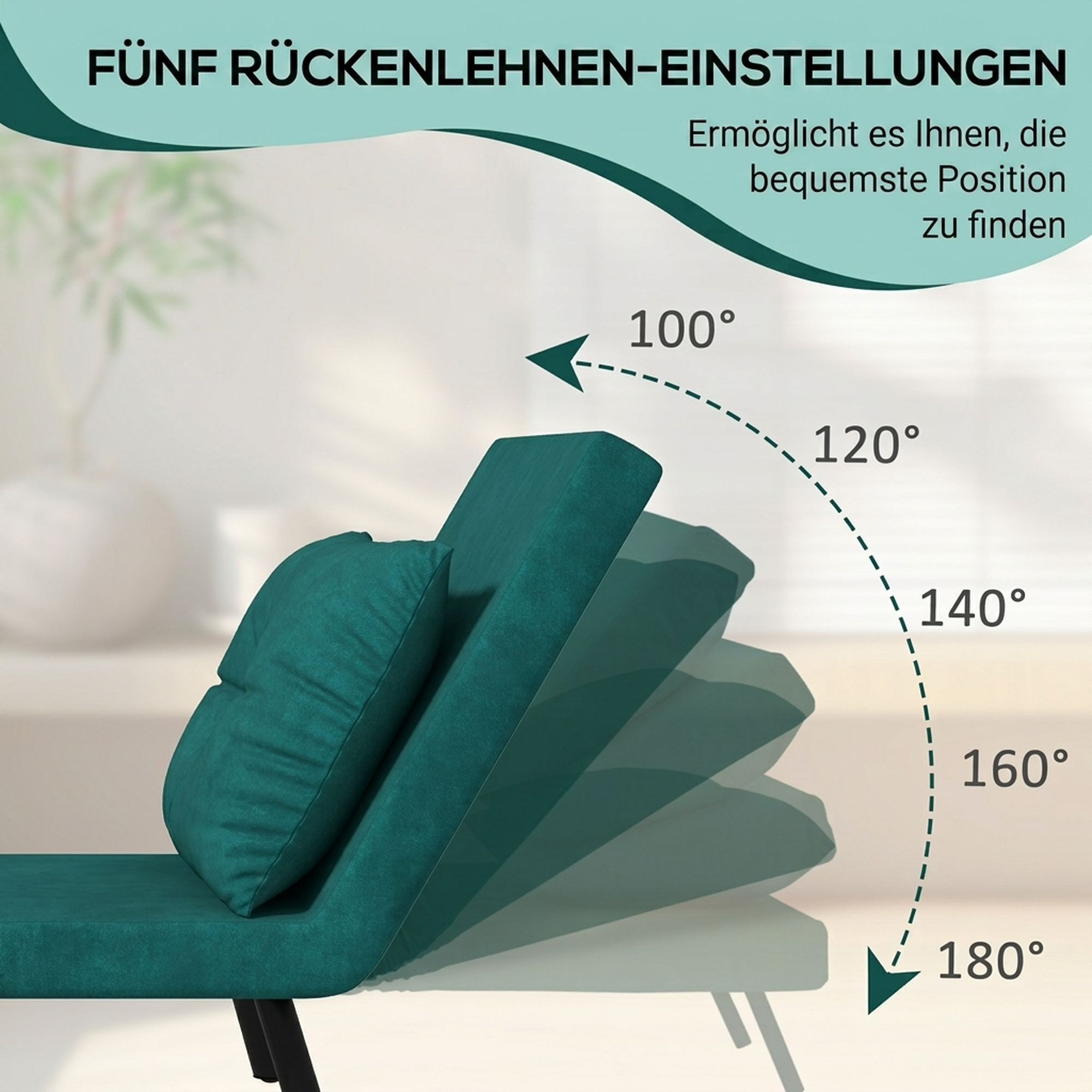 Relaxsessel im Skandidesign, Liegesessel, Lesesessel. ink. Kissen mit Knopfhefung, Schwarz + Natur