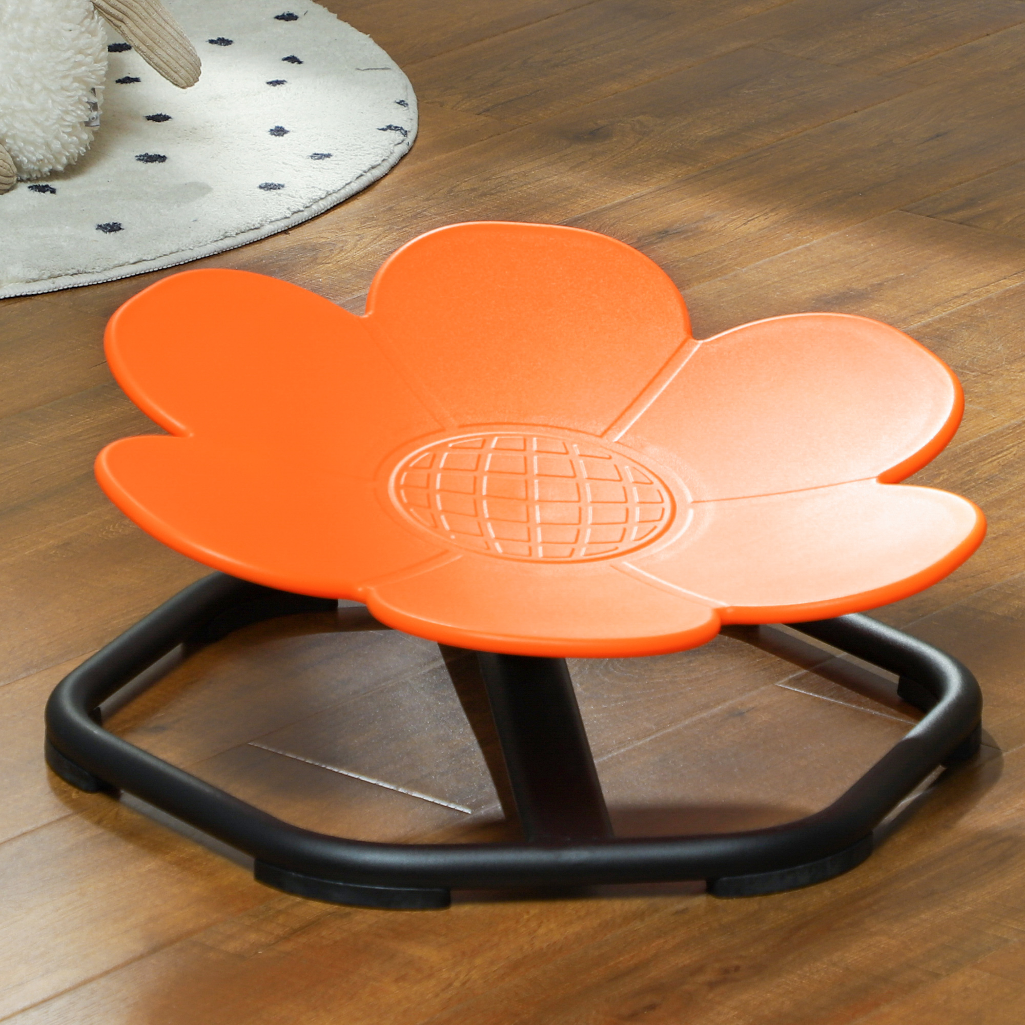 Sensorischer Kinderstuhl, Drehstuhl für Autismus, Sensorischer Balance Training Sitz Kunststoff Orange