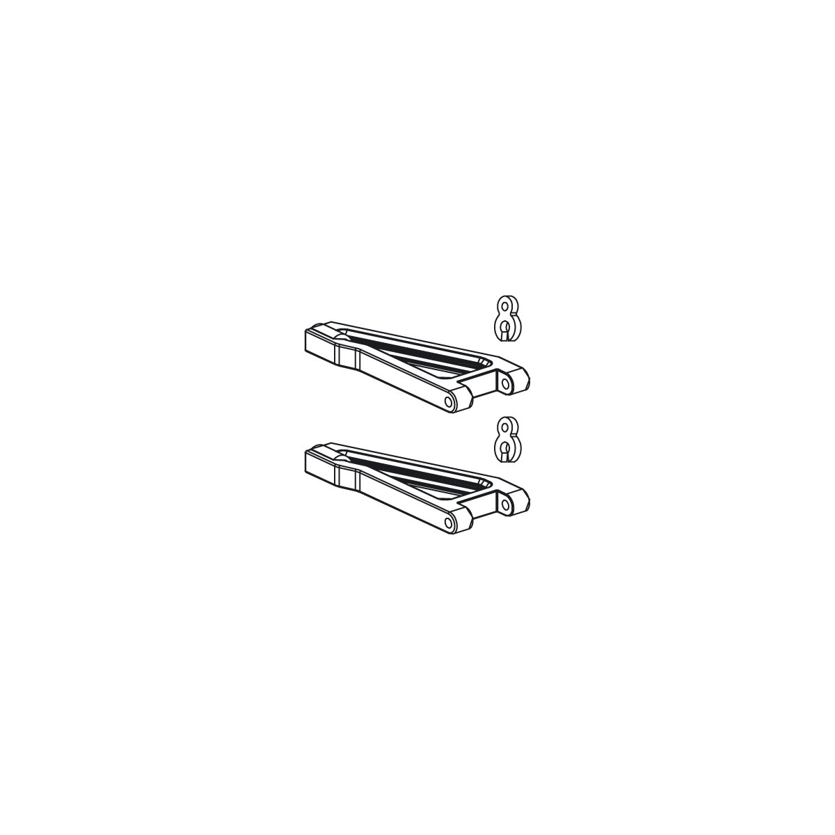 Querlenker VE2 Tiger-Cocoon oben vorn LS+RS