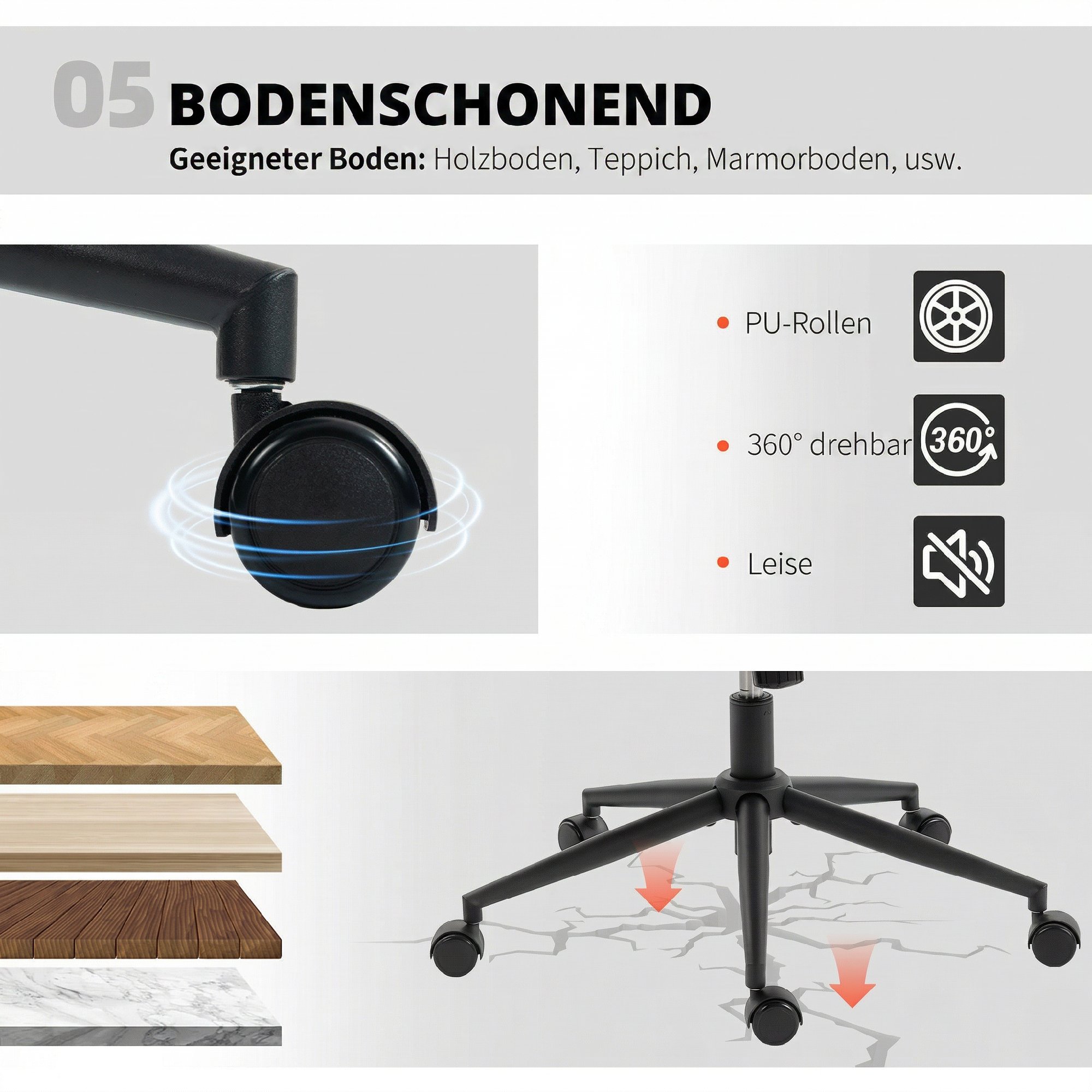 Homeoffice Stuhl Schreibtischstuhl mit Leinenoptik Höhenverstellbar Schneidersitz Drehstuhl mit Wippfunktion, Beige