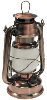 LED Camping Laterne "CT-CL Copper", ØxH 12x23,5cm, 4x AA, warmweiß, dimmbar