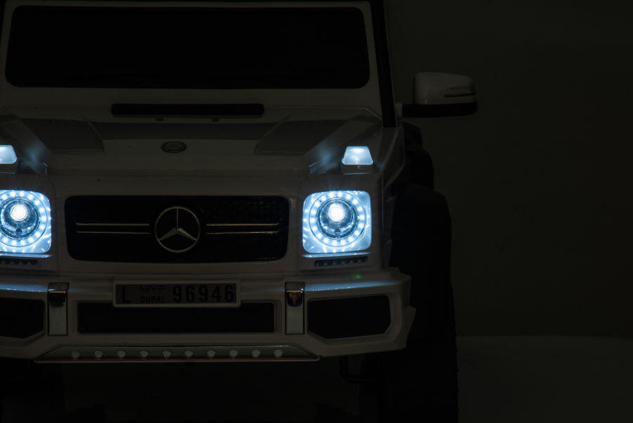 Kinderfahrzeug Mercedes G63 AMG 6x6 - weiß