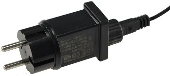 LED Aussen-Lichterkette "CT-ALK040" 4m / warmweiß, Kabel schwarz, IP44, 40 LEDs
