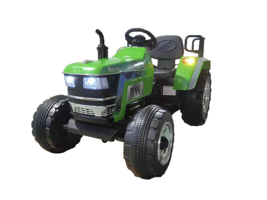 Kinderfahrzeug Traktor groß - grün