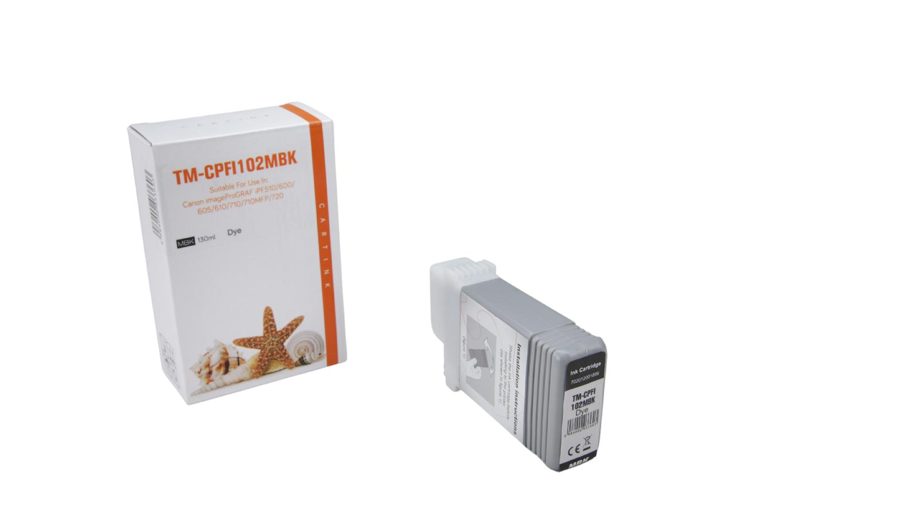 PFI102Mschwarz Refill Tinte Matt schwarz für Canon / 0894B001 / 130ml