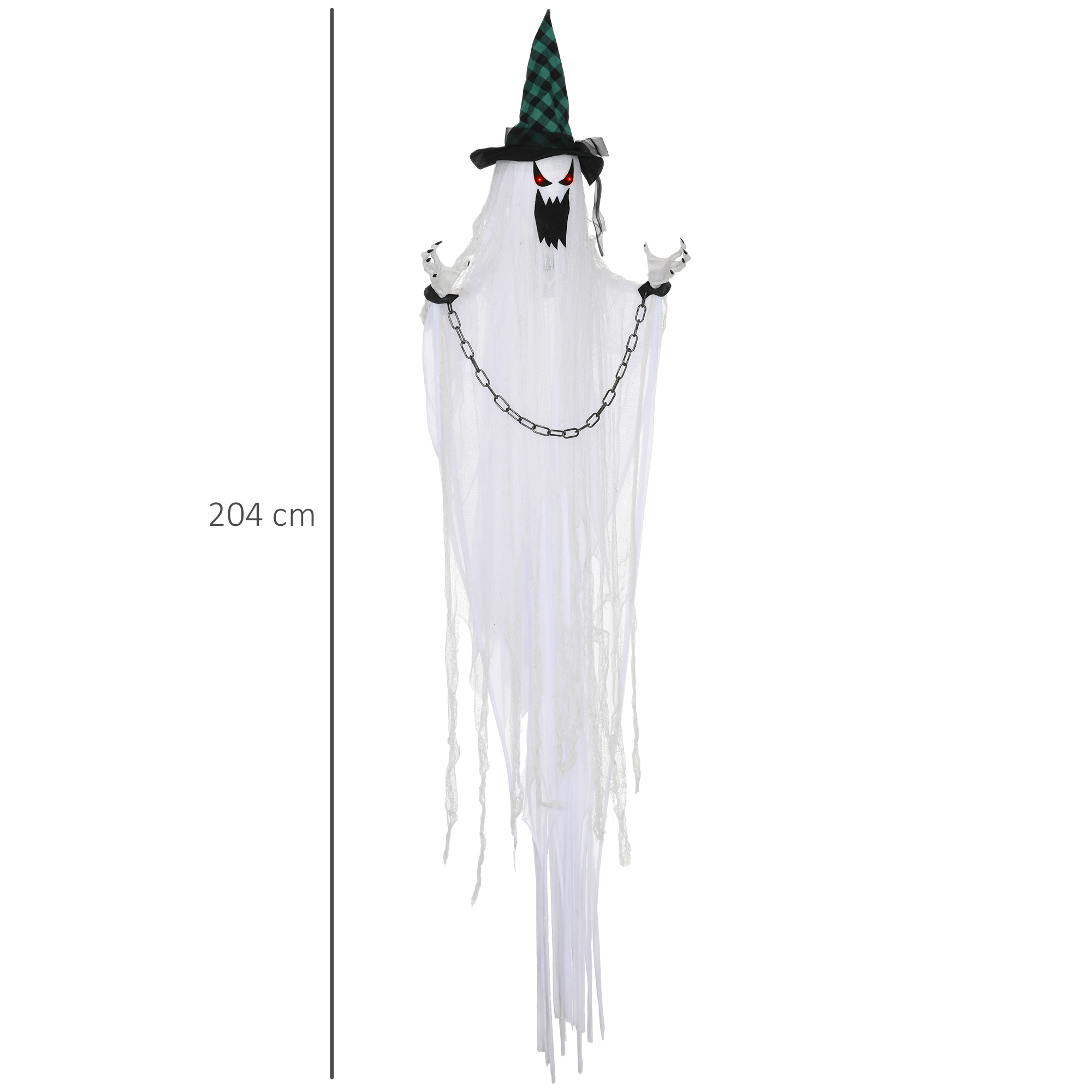 Geister-Dekoration für Halloween, Grusel-Heulen und Bewegung, batteriebetrieben Geister-Dekoration für Halloween, Grusel-Heulen und Bewegung, batteriebetrieben