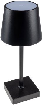 LED Akku Tischleuchte 26cm, dimmbar / USB-C, 160Lumen, 1200mAh, 3000k, schwarz