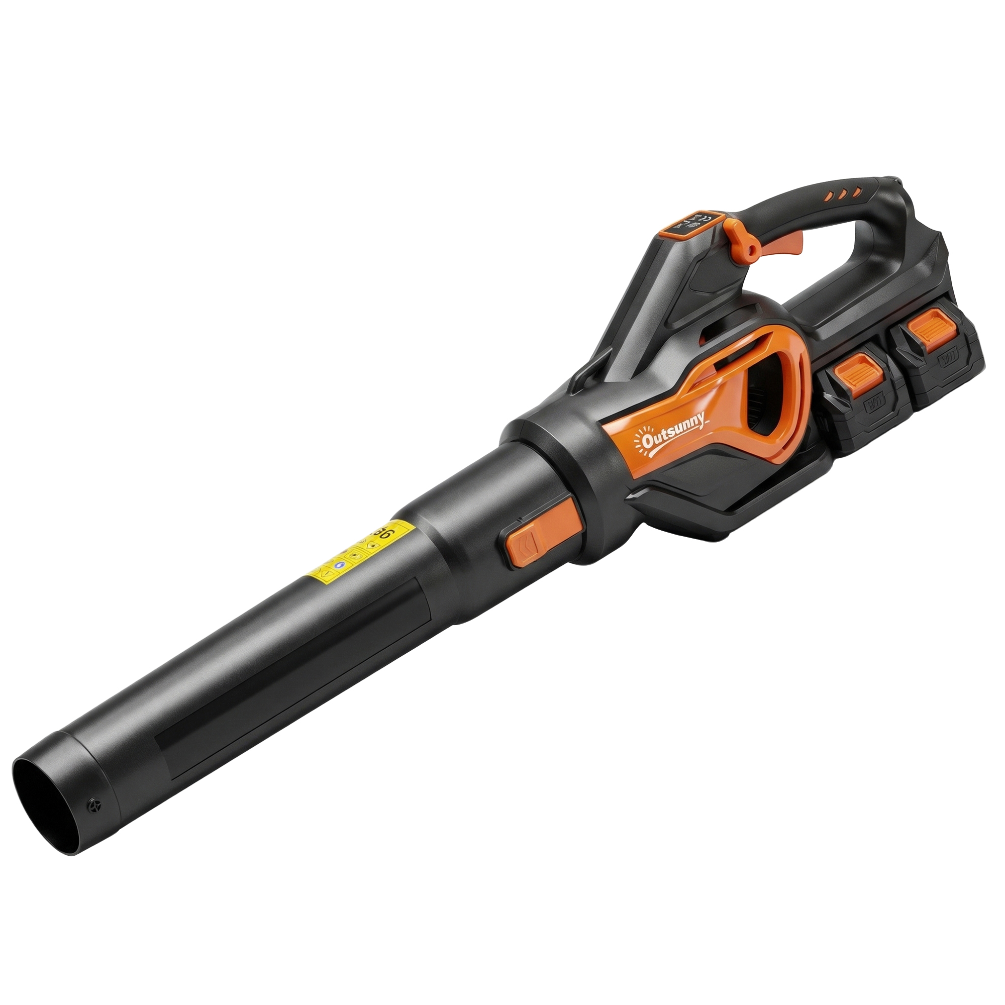 Akku-Laubsauger 20V Kabellos Laubbläser mit 2x4.0Ah Akku & Ladegerät Turbo-Boost 162,7 km/h Blasgeschwindigkeit