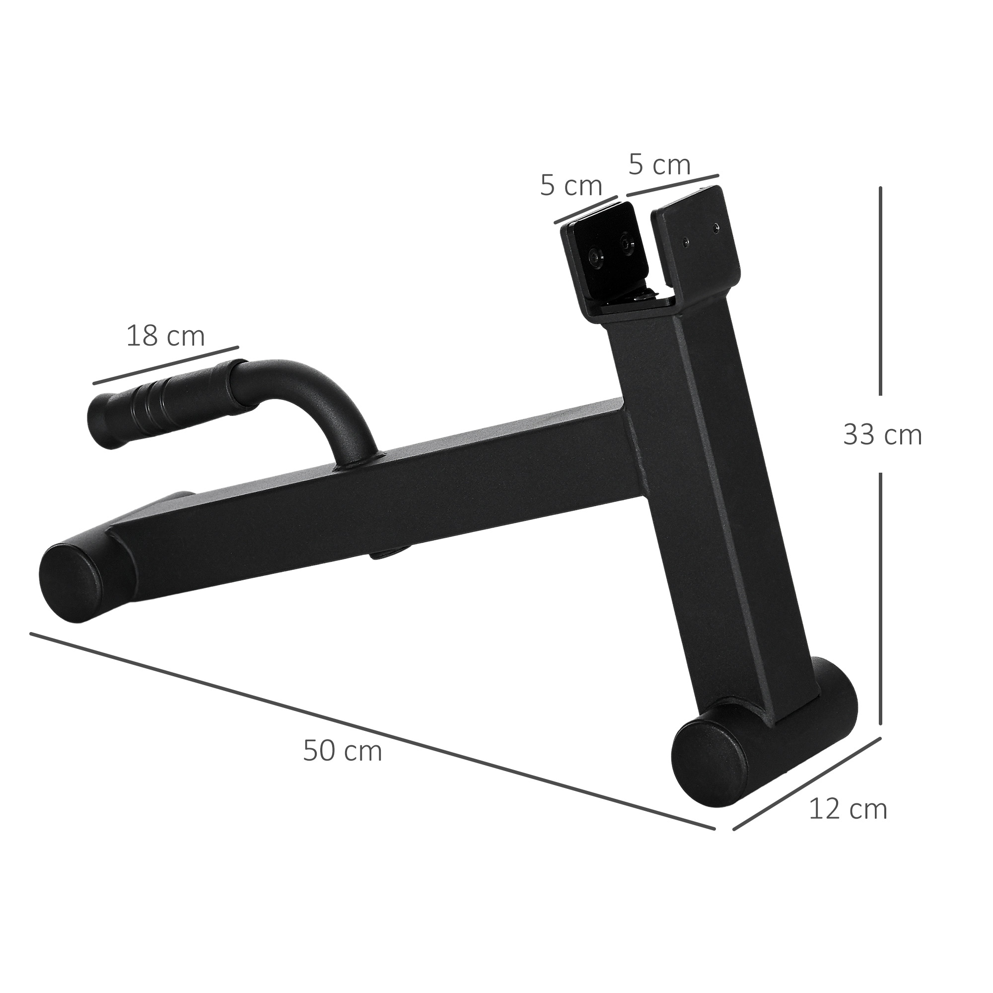 Barbell Jack Deadlift Jack mit rutschfestem Griff Kreuzheben Langhantelheber 50 x 12 x 33 cm Schwarz