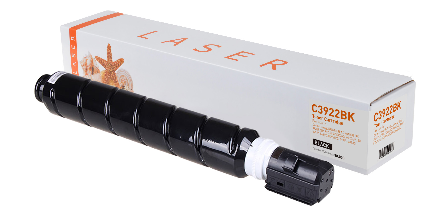 C3922BK / CEXV64 alternativ Toner black für Canon  / 5753C002 / 38.000 Seiten