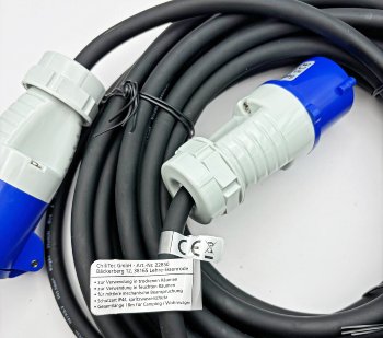 CEE Verlängerungskabel 10m H07RNF 3G2,5, für Camping, Caravaning, Wohnwagen