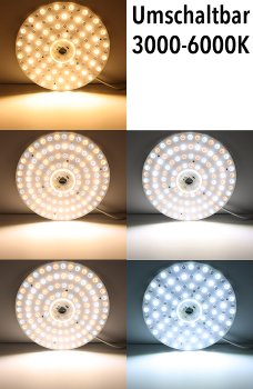 LED Umrüstmodul "UM48cct" für Leuchten / Ø 30cm, 48W, Magnethalter