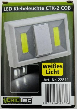 LED Klebeleuchte "CTK2 COB" / Batteriebetrieb, 240lm, 6000k, Magnet