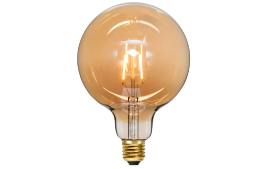 LED-Lampe ''Vintage Gold'', E27, 0,75W,  2000K, 80lm, 12x17,8cm, Amber