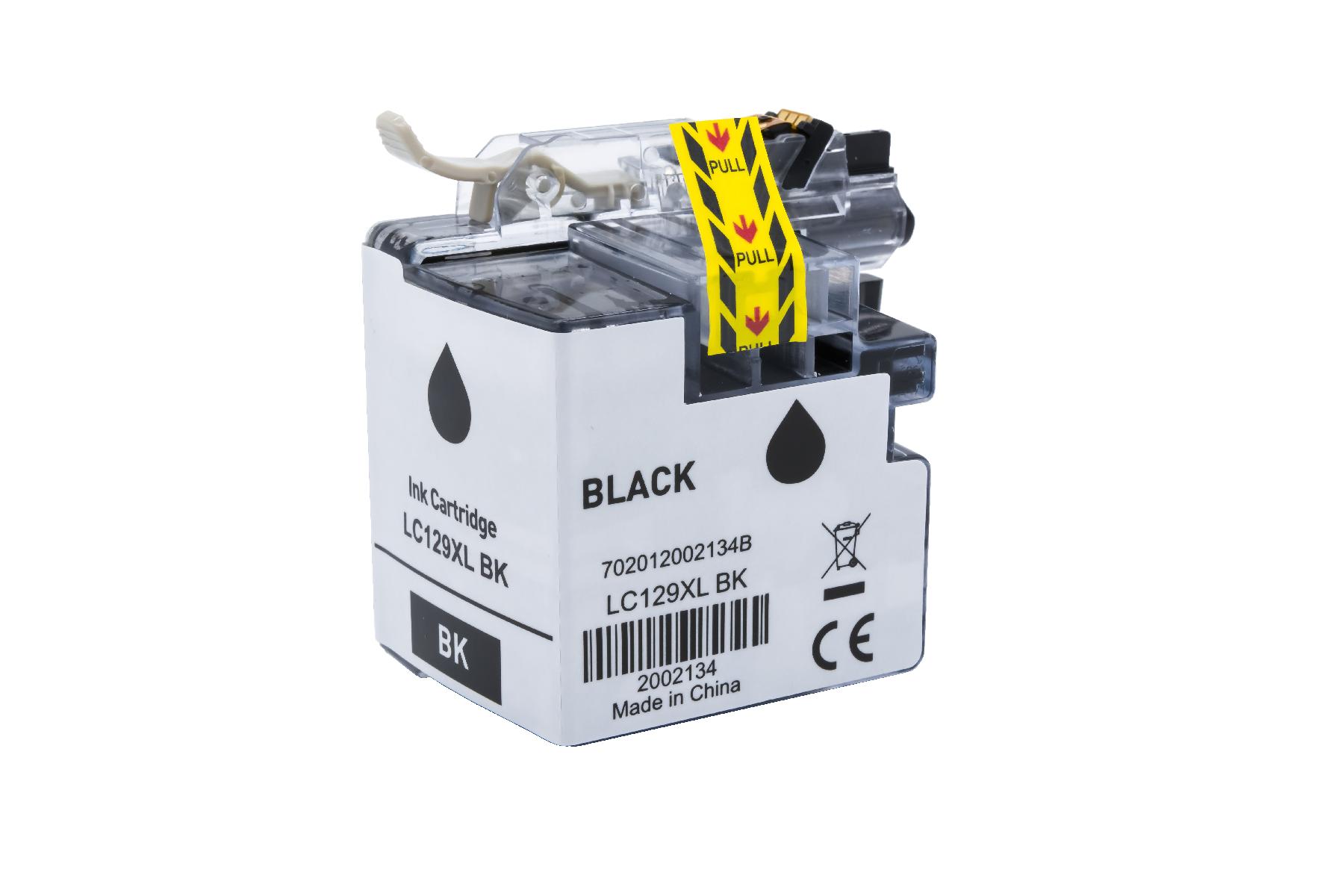 LC129XLschwarz alternativ Tinte schwarz für Brother / LC129XLschwarz / 54,7ml LC129XLschwarz alternativ Tinte schwarz für Brother / LC129XLschwarz / 54,7ml